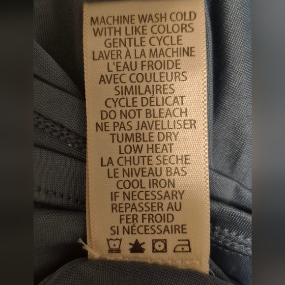 Max Studio Blue Midi Dress with Smocked Waist and V-Neck - Picture 5 of 5